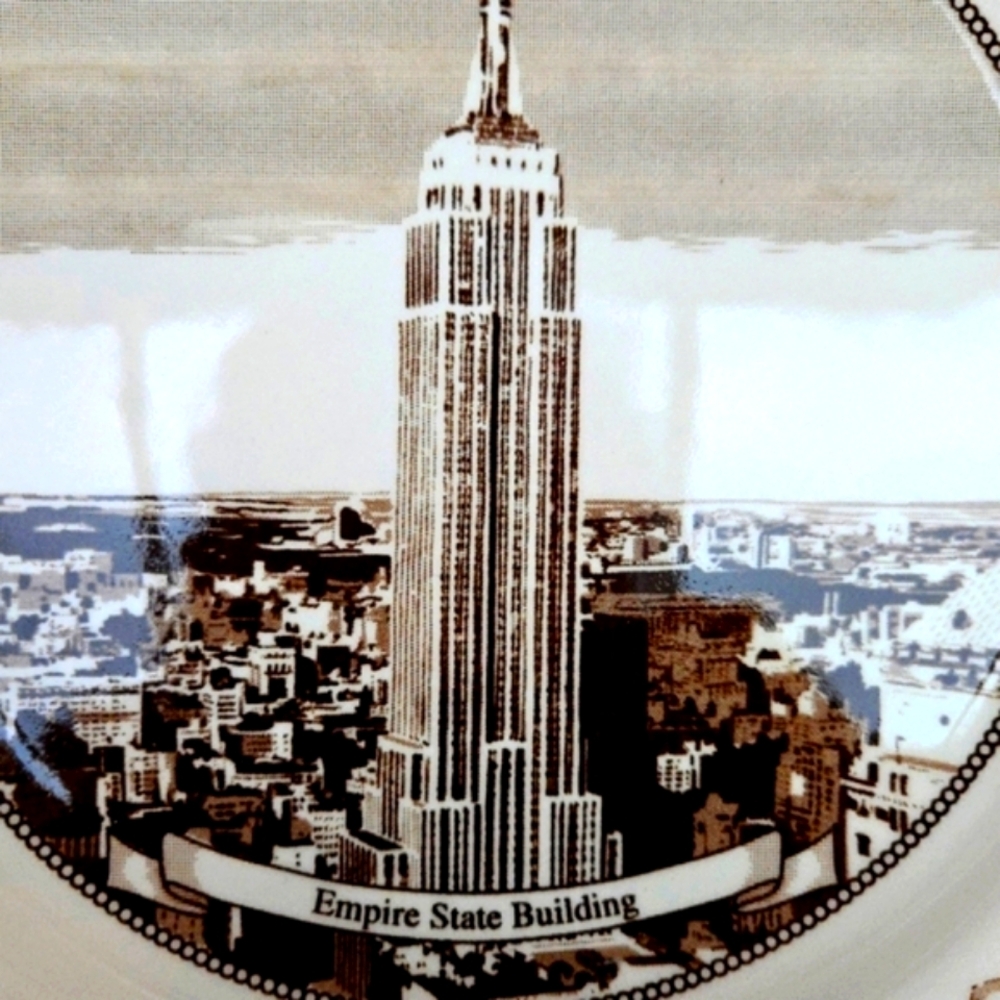 New York,NewYork! The Empire State Building in the 1800s Johnson Bros. Plate
